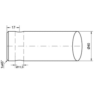 Loader Tine - Straight 1,200mm, (Star)
 - S.77914 - Massey Tractor Parts