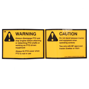 Safety Decal - 3581563M1 - Massey Tractor Parts