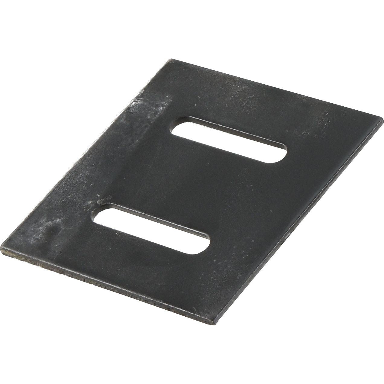 A rectangular Scraper Plate measuring 95x90x4mm, featuring two elongated slots in the center, designed for use with Sparex equipment (Part No. S.77289) and compatible with Maschio models (27100539).