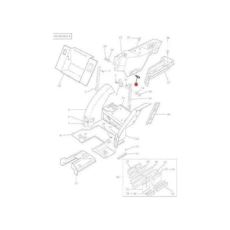 Massey Ferguson Screw Cladding - 3001753X1 | OEM | Massey Ferguson parts | Cab Trim-Massey Ferguson-Cab Interior,Cab Trim,Cabin & Body Panels,Farming Parts,Tractor Parts