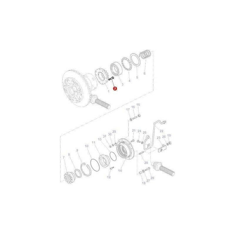 Massey Ferguson Screw Differential - 3799012M1 | OEM | Massey Ferguson parts | Axles & Power Transmission-Massey Ferguson-Axles & Power Train,Farming Parts,Rear Axle,Rear Differential Parts,Tractor Parts