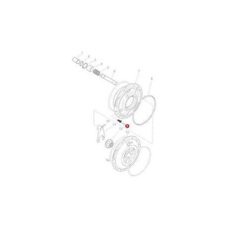 Massey Ferguson Screw Differential Lock - 375415X1 | OEM | Massey Ferguson parts | Axles & Power Transmission-Massey Ferguson-Axles & Power Train,Farming Parts,Rear Axle,Rear Differential Parts,Tractor Parts