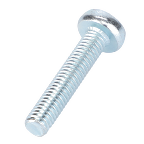 A silver, metal, oval head screw with a threaded shaft designed for Fendt Models, named the Fendt - Screw Door Lock - X495923001000 from AGCO.