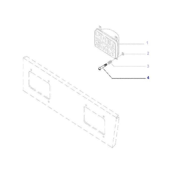 Screw Headlight - 2802112M1 - Massey Tractor Parts