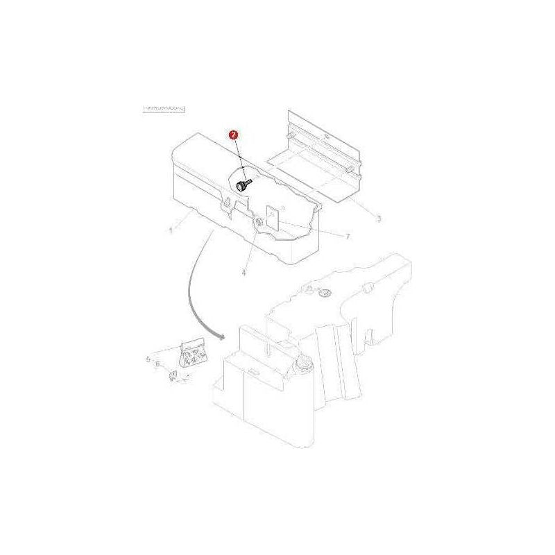 Massey Ferguson Screw Retaining - 4284815M1 | OEM | Massey Ferguson parts | Tool Boxes-Massey Ferguson-Farming Parts,Tool Boxes,Tool Boxes & Chests,Tools,Tractor Parts,Workshop & Merchandising
