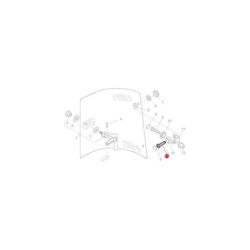 Massey Ferguson Screw Side Window Mechanism - 3009544X1 | OEM | Massey Ferguson parts | Side-Massey Ferguson-Cab Glass & Glazing Tools,Cabin & Body Panels,Farming Parts,Rear,Tractor Parts