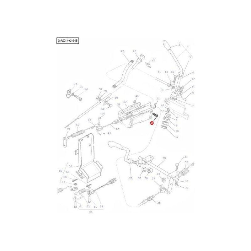 Massey Ferguson Screw Slider Housing - 3008891X1 | OEM | Massey Ferguson parts | Throttle-Massey Ferguson-Axles & Power Train,Bolts & Nuts,Farming Parts,Tractor Parts,Wheels & Mudguards