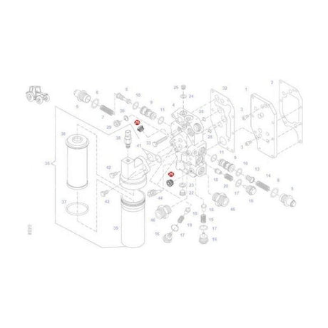 Fendt Screw - X483900000000 | OEM | Fendt parts | Tractor Spool Valves-Fendt-Axles & Power Train,Farming Parts,Tractor Parts,Transmission,Transmission Housing Parts