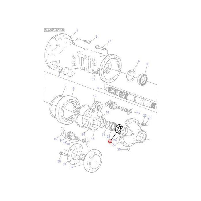 Seal - 3699800M2 - Massey Tractor Parts