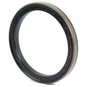 Image of a circular, black and brown automotive oil seal, suitable for Case IH / International Harvester. This Sparex Metric Rotary Shaft Seal (Part No. S.59586) measures 130 x 160 x 14mm.
