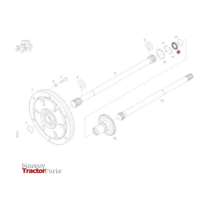 Fendt Seal - 716100420171 | OEM | Fendt parts | Clutch Components & Tools-Fendt-