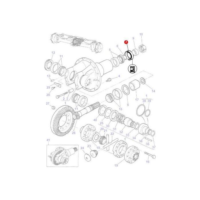 Seal Differential - 3428314M1 - Massey Tractor Parts