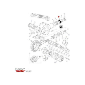 Massey Ferguson Seal Differential - 3428314M1 | OEM | Massey Ferguson parts | Axles & Power Transmission-Massey Ferguson-Axles & Power Train,Engine & Filters,Farming Parts,Front Axle & Steering,Oil Seals,Seals,Tractor Parts