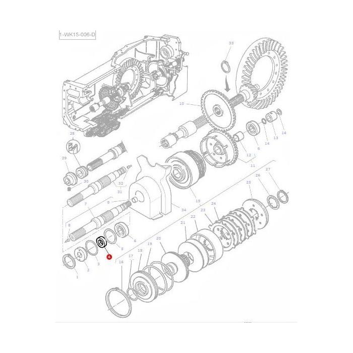 Seal Drive Clutch - 3384503M1 - Massey Tractor Parts