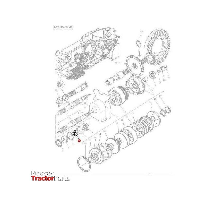 Massey Ferguson Seal Drive Clutch - 3384503M1 | OEM | Massey Ferguson parts | Axles & Power Transmission-Massey Ferguson-Axles & Power Train,Engine & Filters,Farming Parts,Front Axle & Steering,Oil Seals,Seals,Tractor Parts