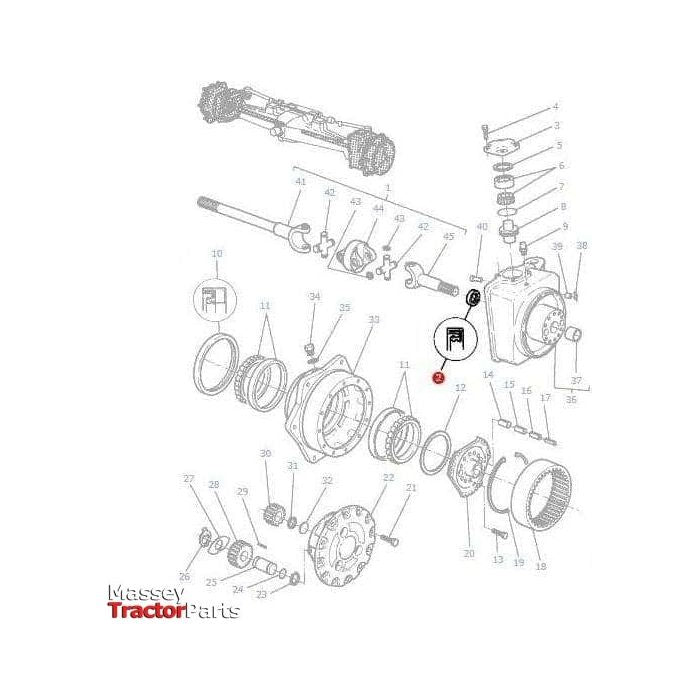 Massey Ferguson Seal Final Drive - 3019957X1 | OEM | Massey Ferguson parts | Axles & Power Transmission-Massey Ferguson-Axles & Power Train,Engine & Filters,Farming Parts,Front Axle & Steering,Oil Seals,Seals,Tractor Parts