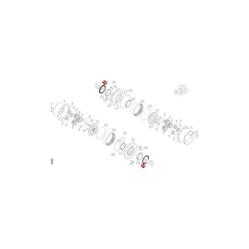 Fendt Seal - H931303220130 | OEM | Fendt parts | Axles & Power Transmission-Fendt-4WD Parts,Axle Hubs & Components,Axles & Power Train,Farming Parts,Front Axle & Steering,Tractor Parts,Wheel Hub Seals