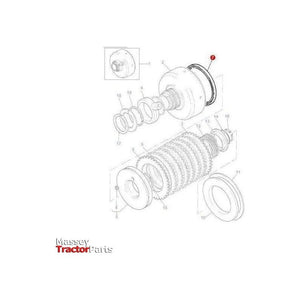 Massey Ferguson Seal IPTO Clutch - 1870859M1 | OEM | Massey Ferguson parts | PTO-Massey Ferguson-Axles & Power Train,Farming Parts,PTO Clutch Components,Tractor Parts,Tractor PTO,Transmission