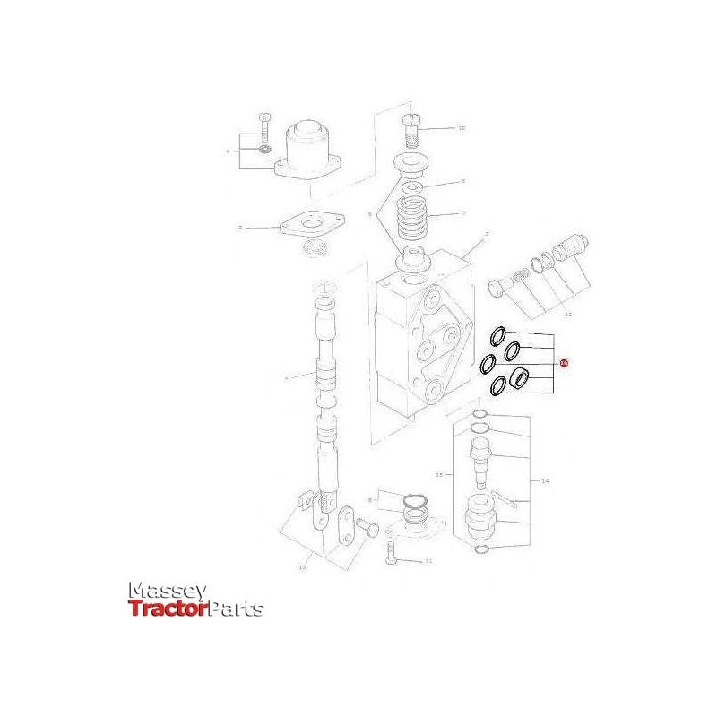 Massey Ferguson Seal Kit - 1810805M92 | OEM | Massey Ferguson parts | Tractor Spool Valves-Massey Ferguson-Engine & Filters,Farming Parts,Hydraulics,Repair Kits,Seals,Tractor Hydraulic,Tractor Parts,Tractor Spool Valves