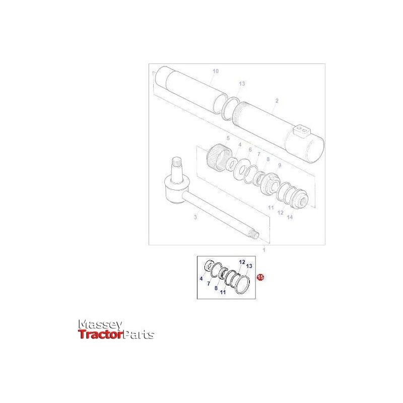 Massey Ferguson Seal Kit steering Cylinder - 3404477M91 | OEM | Massey Ferguson parts | Steering Pumps & Reservoirs-Massey Ferguson-2WD Parts,Axles & Power Train,Engine & Filters,Farming Parts,Front Axle & Steering,Repair Kits,Seals,Steering Columns & Components,Tractor Parts