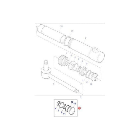 Seal Kit steering Cylinder - 3404477M91 - Massey Tractor Parts