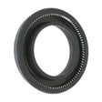 A Sparex Brand Oil Seal (42.85 x 68.25 x 12.70mm, Sparex Part No.S.4791) in black, with a metal spring, typically used to prevent leakage of lubricants in Ford/New Holland machinery.