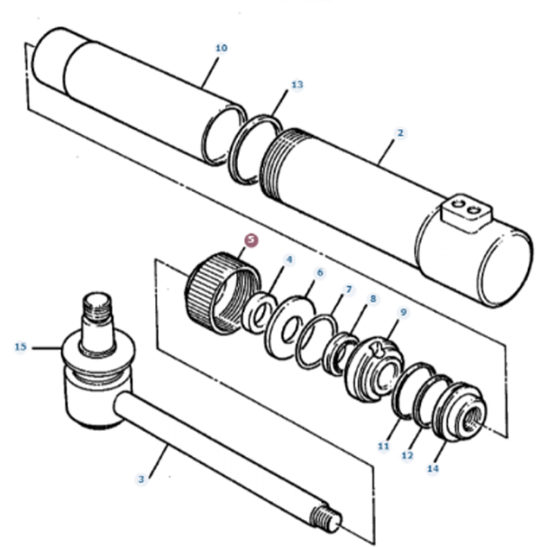 Seal Steering Nut - 3186224M1 - Massey Tractor Parts