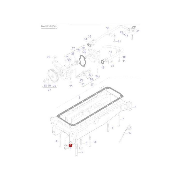 Seal Sump Bung - V615881827 - Massey Tractor Parts
