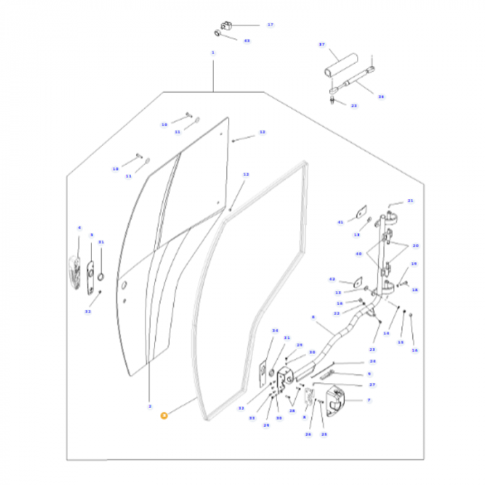 Sealing Profile - H481810030310 - Massey Tractor Parts