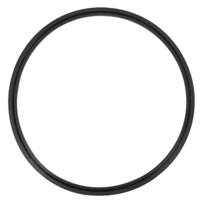 The Sparex Sealing Ring, Part No. S.42358, is a perfect black rubber O-ring shaped into a flawless circle against a white background, ideal for sealing applications.