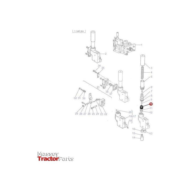 Massey Ferguson Seat Pressure Control - 1867422M1 | OEM | Massey Ferguson parts | Hydraulic Pumps-Massey Ferguson-Cabin & Body Panels,Farming Parts,Seats,Seats & Covers,Tractor Parts