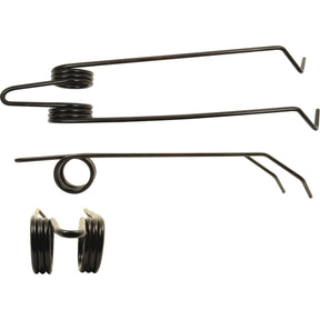 Three Seeder Tine springs - Ø10mm, Length: 630mm from Sparex with coiled and extended wire sections, displayed against a plain white background.