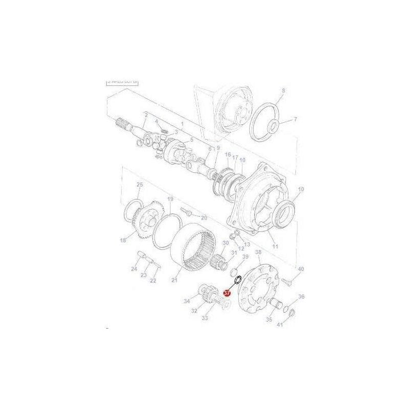 Massey Ferguson Segment - 3426957M1 | OEM | Massey Ferguson parts | Axles & Power Transmission-Massey Ferguson-Cab Air,Engine & Filters,Farming Parts,Filters,Tractor Parts