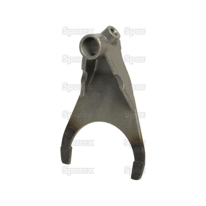 A Sparex Selector Fork (Sparex Part No. S.41434) is a gray metal gearshift fork selector with two prongs and a central hole at the top, commonly used in Landini and Massey Ferguson tractors, displayed against a plain white background.