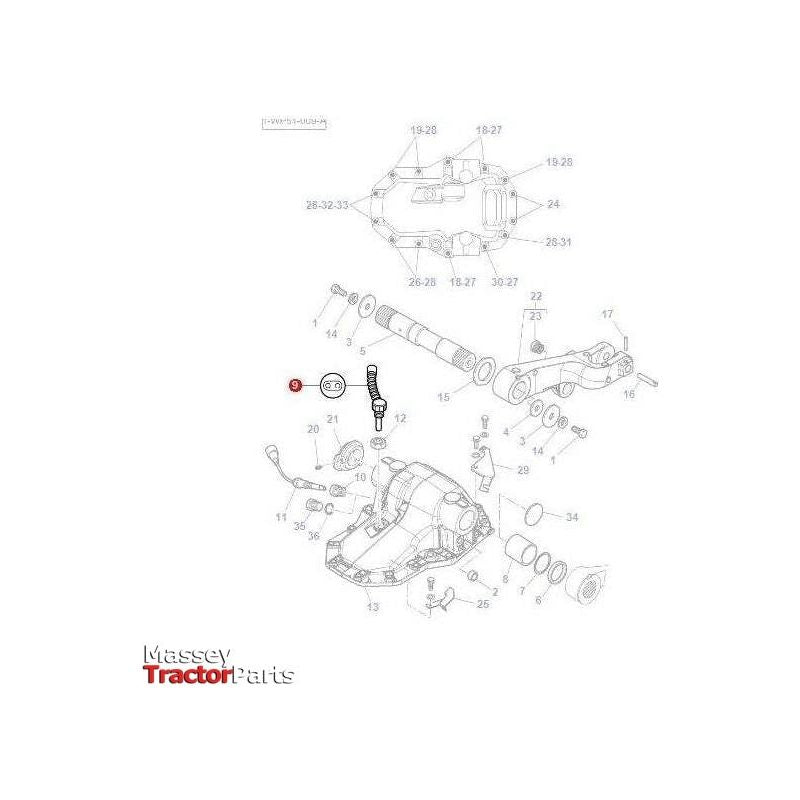 Massey Ferguson Sensor Transmission Speed - 4364876M1 | OEM | Massey Ferguson parts | Switches & Sensors-Massey Ferguson-Farming Parts,Lighting & Electrical Accessories,Senders & Sensors,Switches & Sensors,Tractor Parts