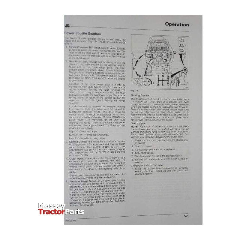 Massey Ferguson 4300 Series Operators Manual - 1857311M2 | OEM | Massey Ferguson parts | Manuals-Massey Ferguson-Farming Parts,Repair & Reference Manuals,Tractor Parts,Workshop & Merchandising,Workshop Equipment