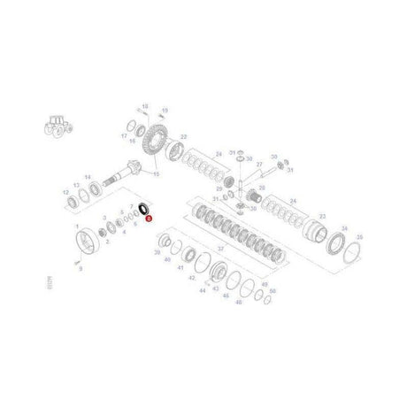 Fendt Shaft Seal - H524300020121 | OEM | Fendt parts | Axles & Power Transmission-Fendt-Axles & Power Train,Differential Housing,Farming Parts,Rear Axle,Rear Differential Parts,Tractor Parts