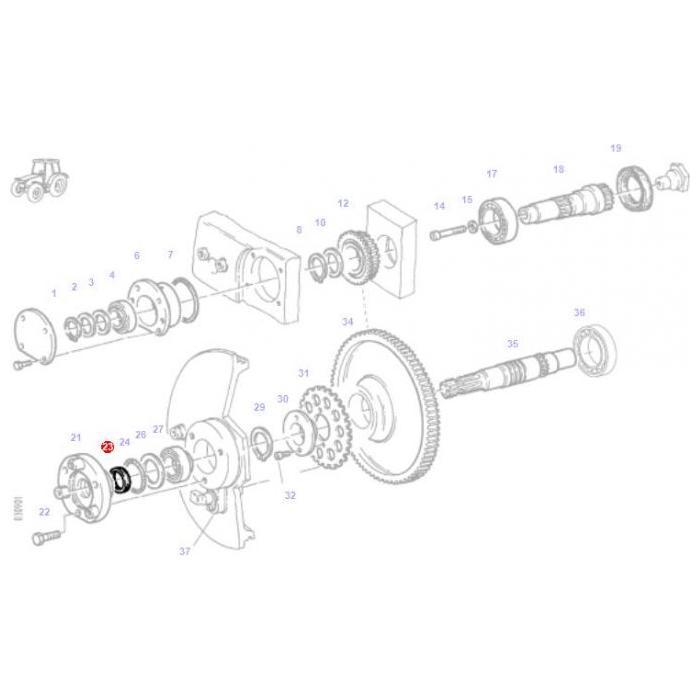 Shaft Seal - X550081705000 - Massey Tractor Parts