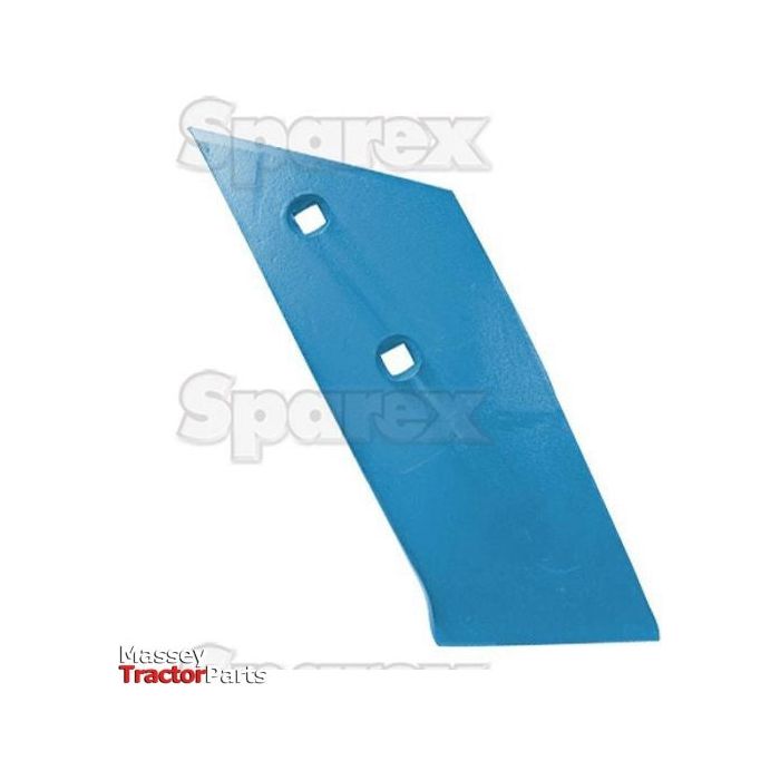 A blue, angular metal part with two square holes, shown against a white background with faint watermarks. It is labeled "Share Point - RH Thickness (Fiskars)" and identified as Sparex Part No. S.127541 to fit 95002490.