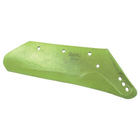 A green tractor blade part with several holes and "Sparex" printed on its surface, designed to fit Dowdeswell machinery. The product is named Share - RH, 16 - 18'' (405 - 455mm), (Dowdeswell) To fit as: 1138398 | Sparex Part No.S.127600.