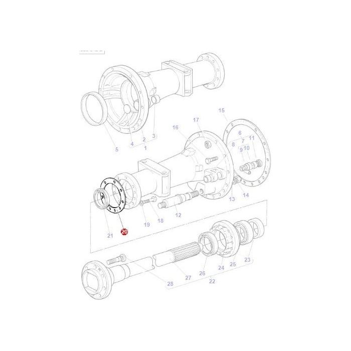 Shim - 183259M1 - Massey Tractor Parts