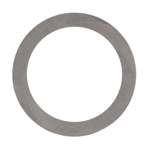 A circular metallic washer with a smooth finish, reminiscent of quality parts used in Massey Ferguson 100 Series tractors, displayed against a plain white background.