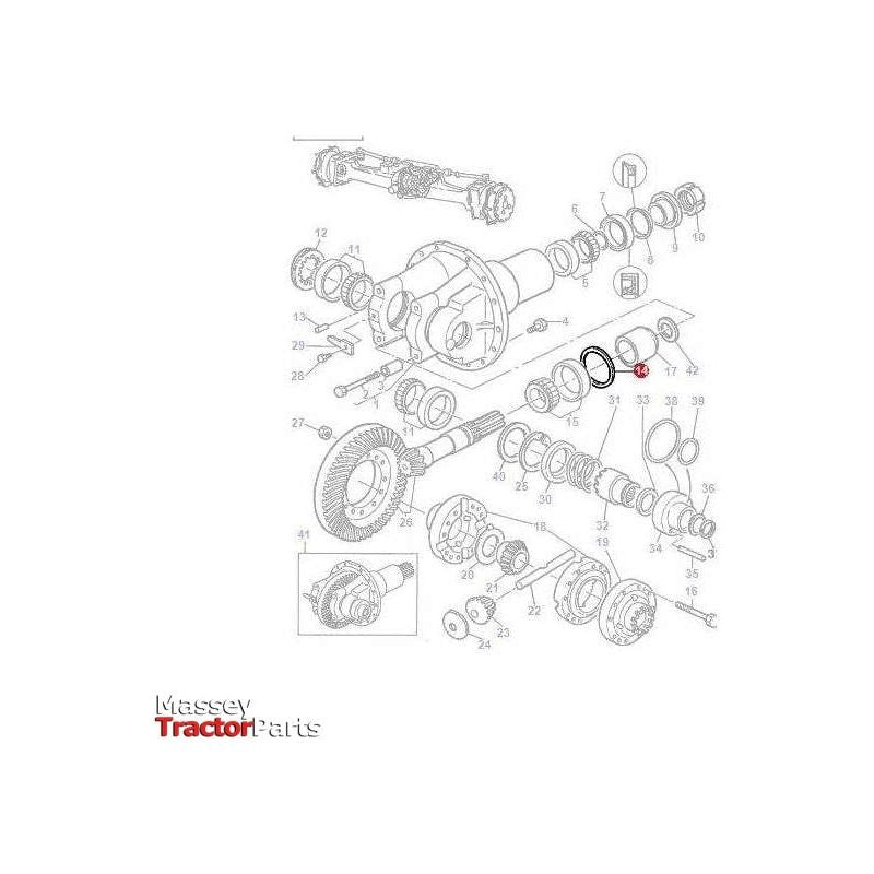 Massey Ferguson Shim - 342892 | OEM | Massey Ferguson parts | Axles & Power Transmission-Massey Ferguson-2WD Parts,Axle Spindles & Components,Axles & Power Train,Farming Parts,Front Axle & Steering,Tractor Parts
