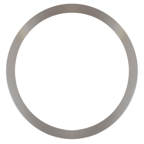 A silver, circular metal ring with a clean, smooth surface, reminiscent of the precision found in Massey Ferguson 4WD models, showcased against a plain white background. This piece is identified as the AGCO's Massey Ferguson - Shim Differential - 3380042M1.