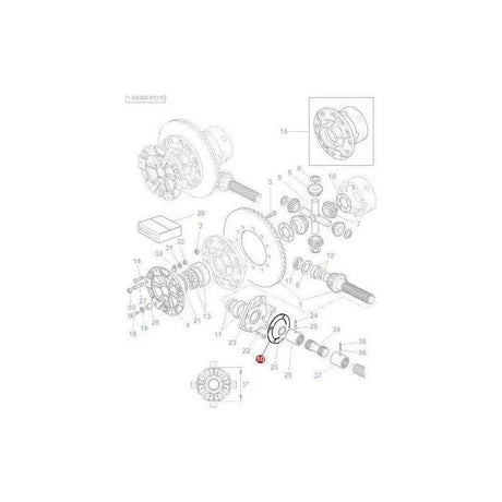 Massey Ferguson Shim Differential - 3383122M3 | OEM | Massey Ferguson parts | Axles & Power Transmission-Massey Ferguson-Axles & Power Train,Farming Parts,Rear Axle,Rear Differential Parts,Tractor Parts