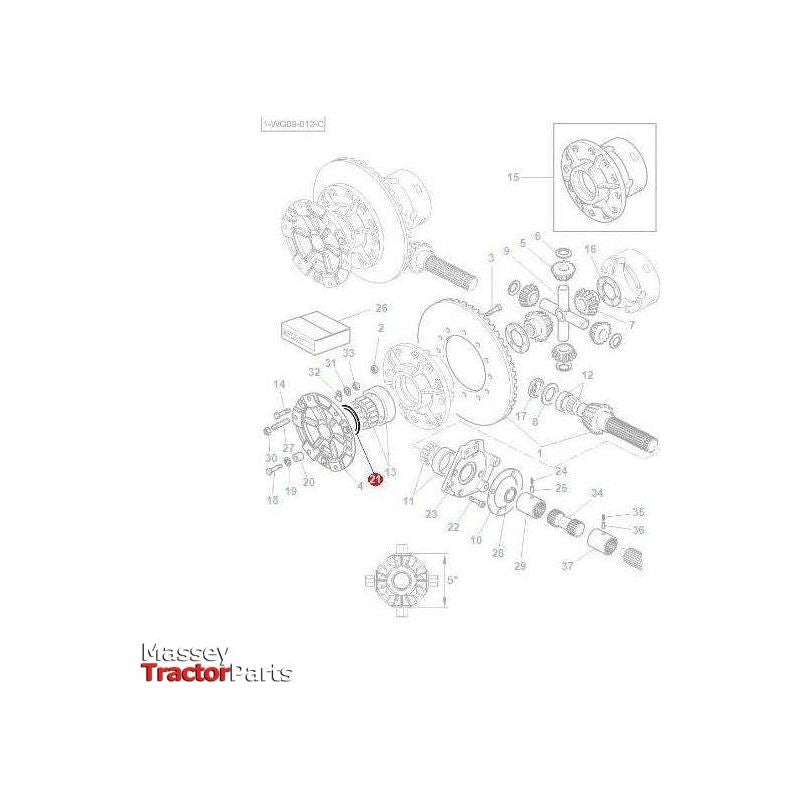 Massey Ferguson Shim Differential - 379604 | OEM | Massey Ferguson parts | Axles & Power Transmission-Massey Ferguson-Axles & Power Train,Farming Parts,Rear Axle,Rear Differential Parts,Tractor Parts