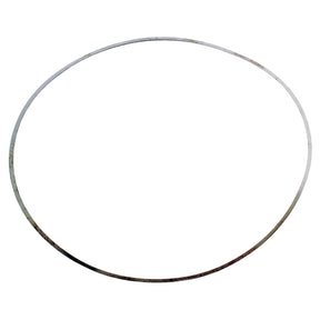 A thin metal circular ring, reminiscent of a sleek New Holland design, the Shim Liner (Sparex Part No. S.59578) by Sparex, lies on a white background.