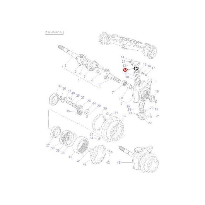 Shim Swivel Cap - 342872 - Massey Tractor Parts