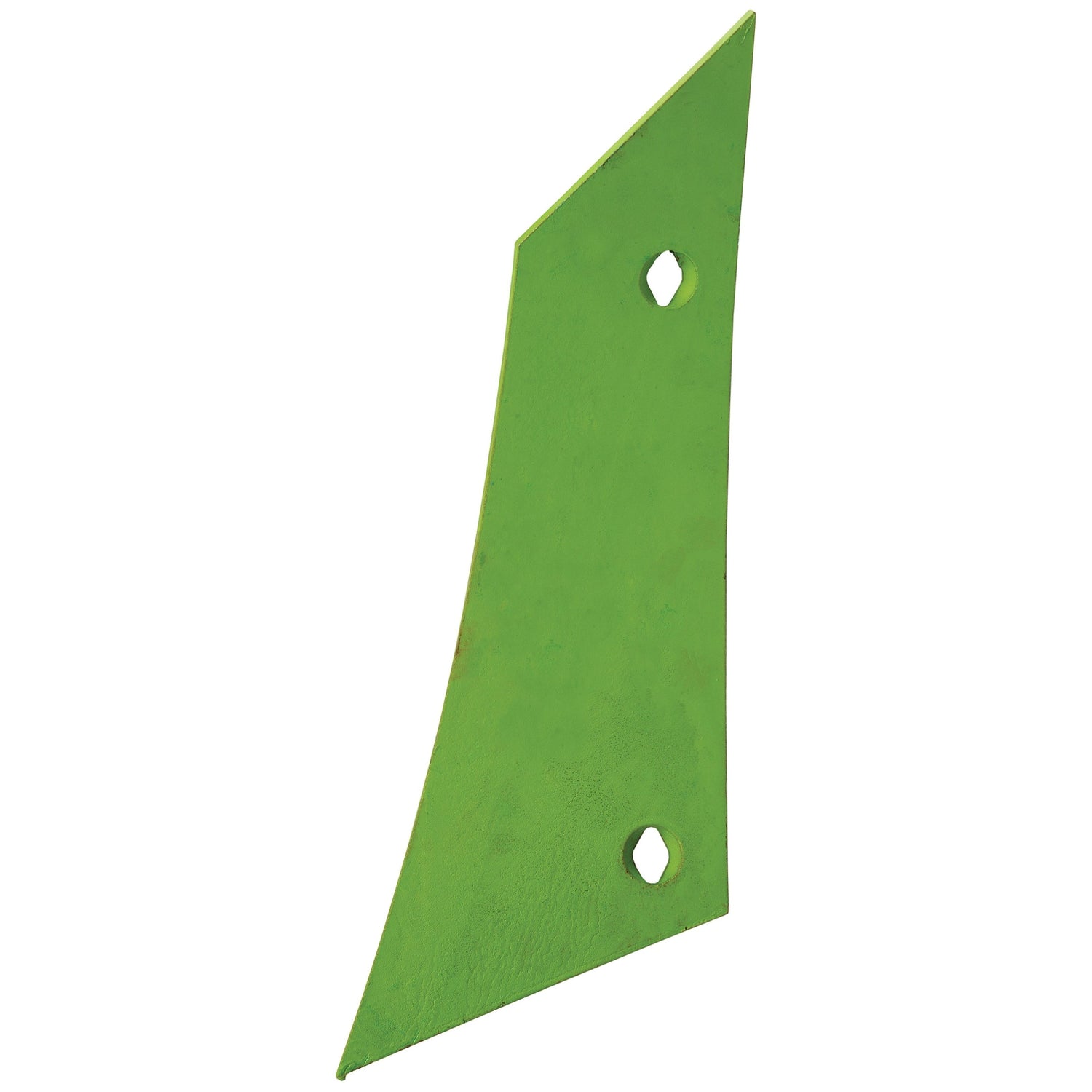 Green, triangular metal piece with two hexagonal holes, ideal for use with Dowdeswell DDS. Product Name: Shin - LH (Dowdeswell) To fit as: 1333399 | Sparex Part No. S.127464 by Brand Name: Sparex