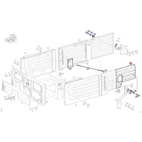 Side Covering L/H - G312500020020 - Massey Tractor Parts